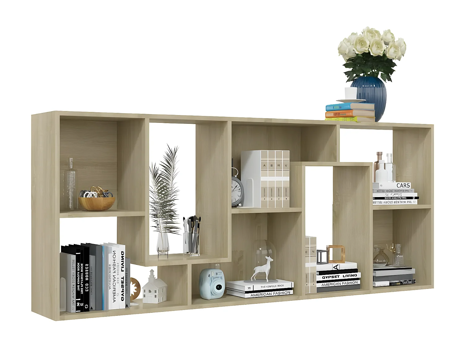 Bibliothèque Chêne sonoma 67x24x161 cm Aggloméré