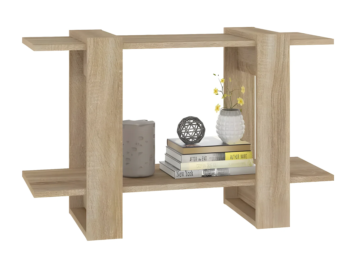 Bibliothèque/Séparateur de pièce Chêne sonoma 80x30x51 cm