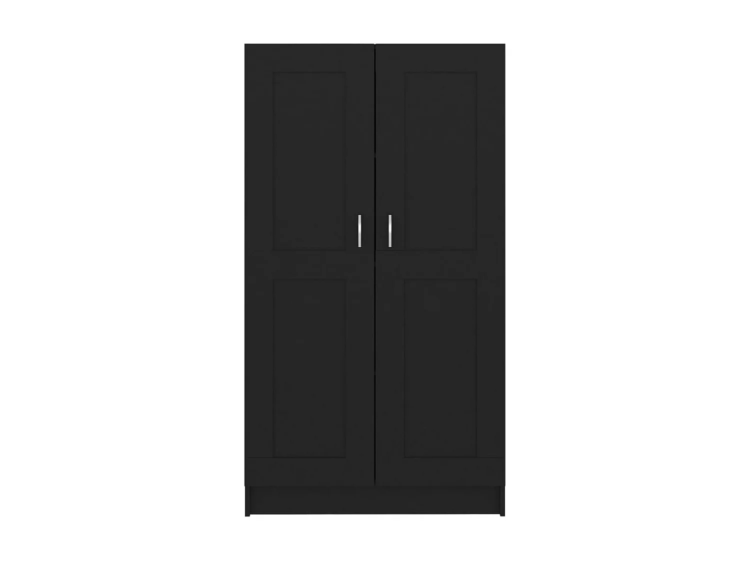 Bibliothèque Noir 82,5x30,5x150 cm Aggloméré