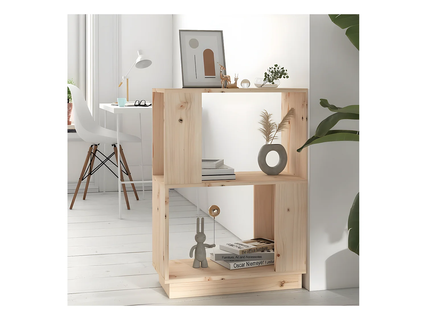 Bibliothèque/Séparateur de pièce 51x25x70 cm Bois de pin solide