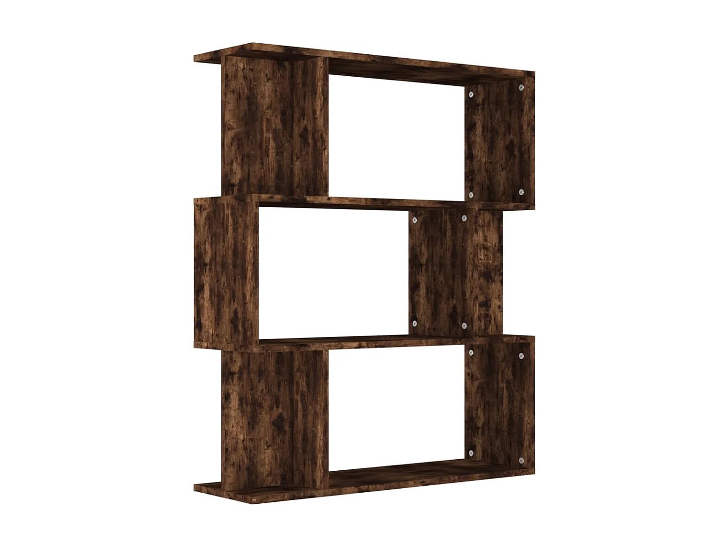 Estantería/Biombo madera aglomerada roble ahumado 80x24x96 cm