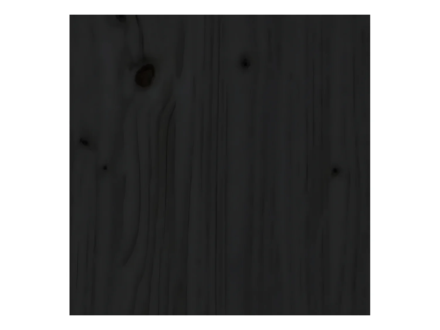 Bibliothèque Noir 50x35x125,5 cm Bois de pin massif