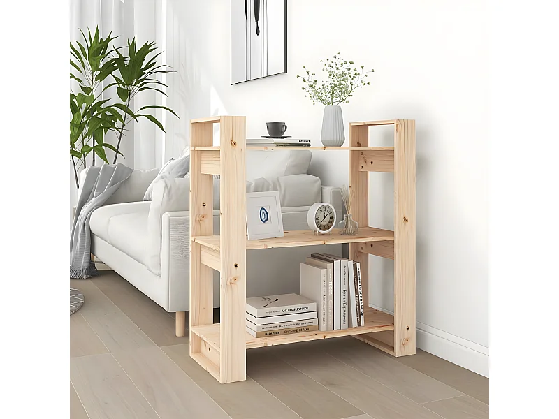 Bibliothèque/Séparateur de pièce 80x35x91 cm Pin massif