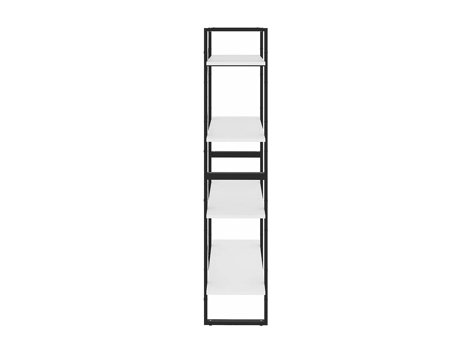 Bibliothèque à 4 niveaux Blanc 80x30x140 cm Aggloméré