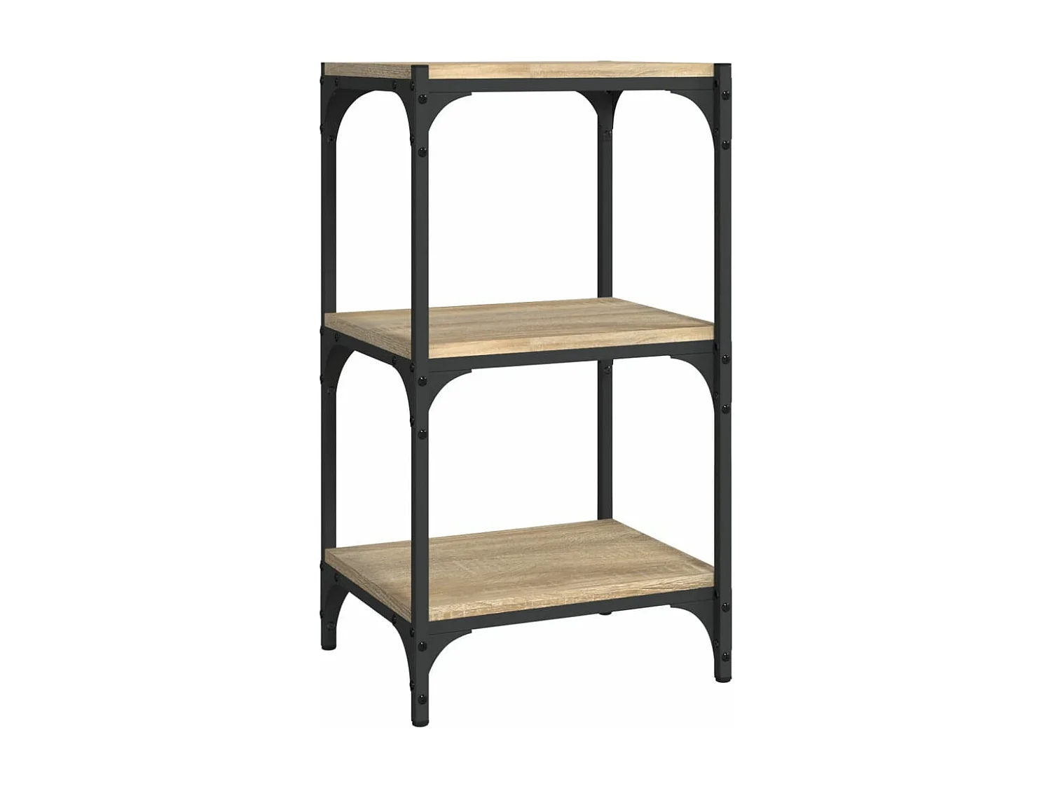 Bibliothèque Chêne Sonoma 40x33x70,5 cm Bois d'ingénierie acier