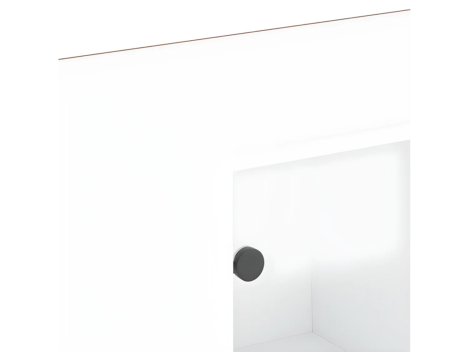 Bibliothèque avec portes blanc 204x37x75 cm bois d'ingénierie