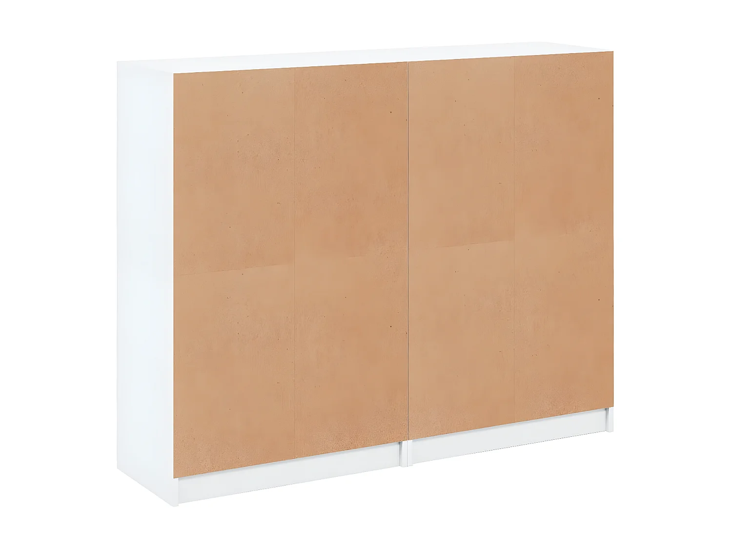 Estante c/ portas 136x37x109 cm derivados madeira branco