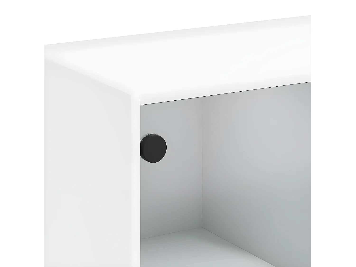 Bibliothèque avec portes blanc 136x37x109 cm bois d'ingénierie