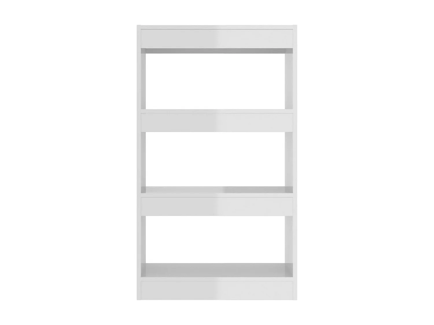 Bibliothèque/Séparateur de pièce Blanc brillant 60x30x103 cm