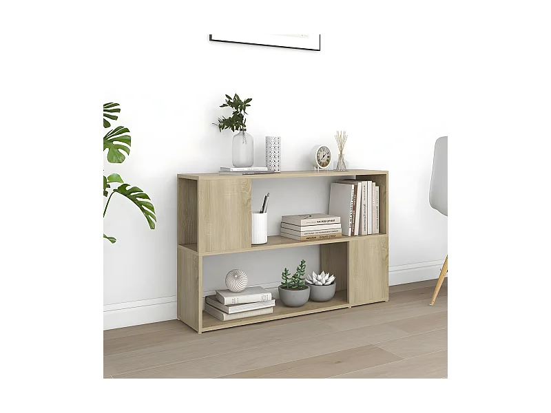 Estante 100x24x63 cm contraplacado cor carvalho sonoma