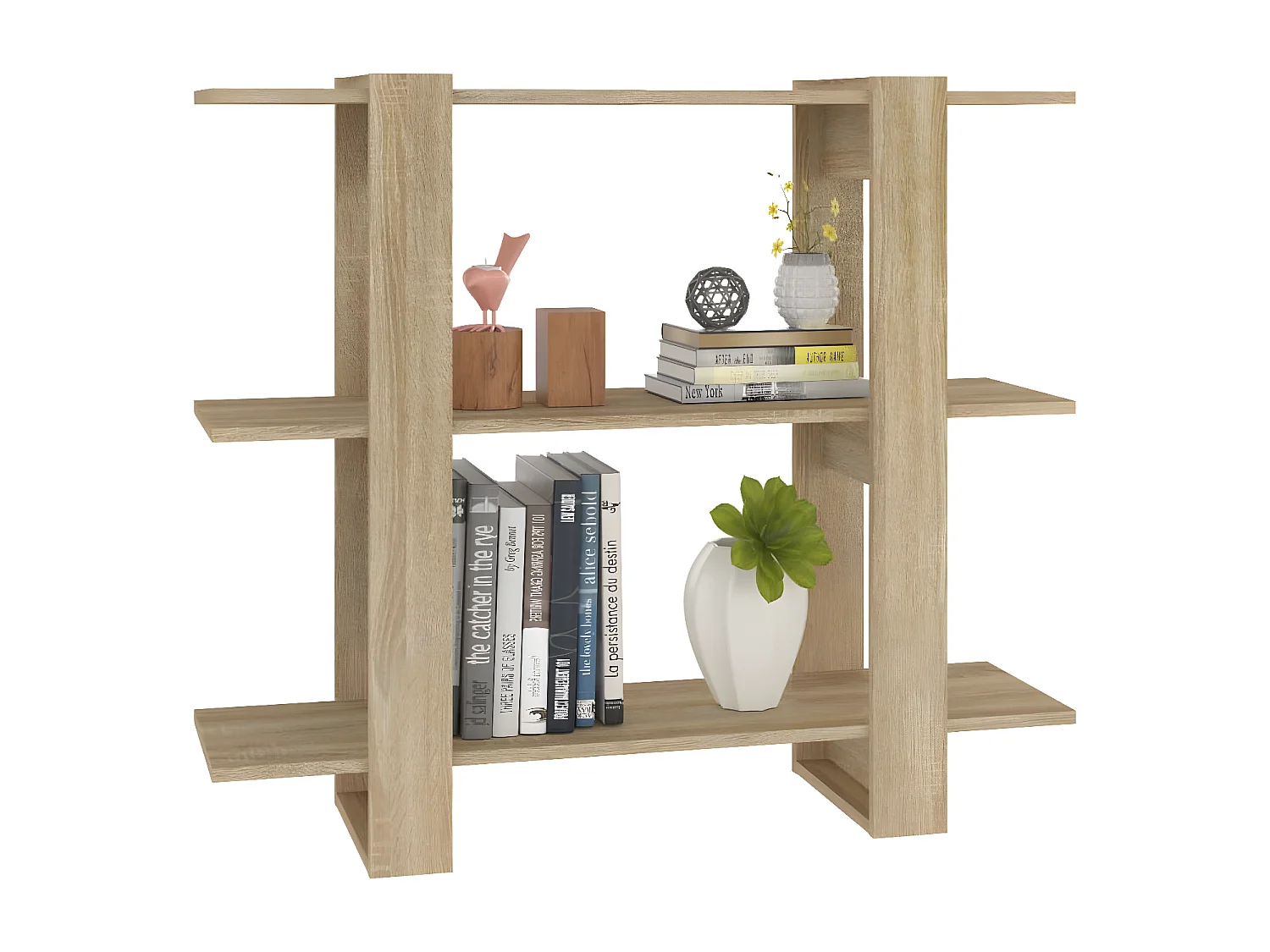 Bibliothèque/Séparateur de pièce Chêne Sonoma 100x30x87 cm