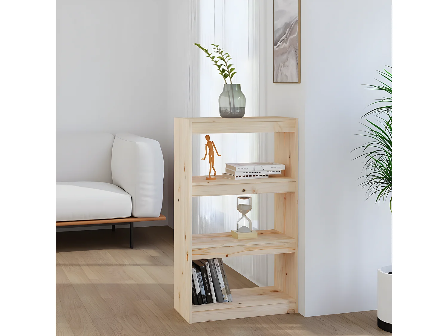 Bibliothèque/Séparateur de pièce 60x30x103,5 cm Bois de pin