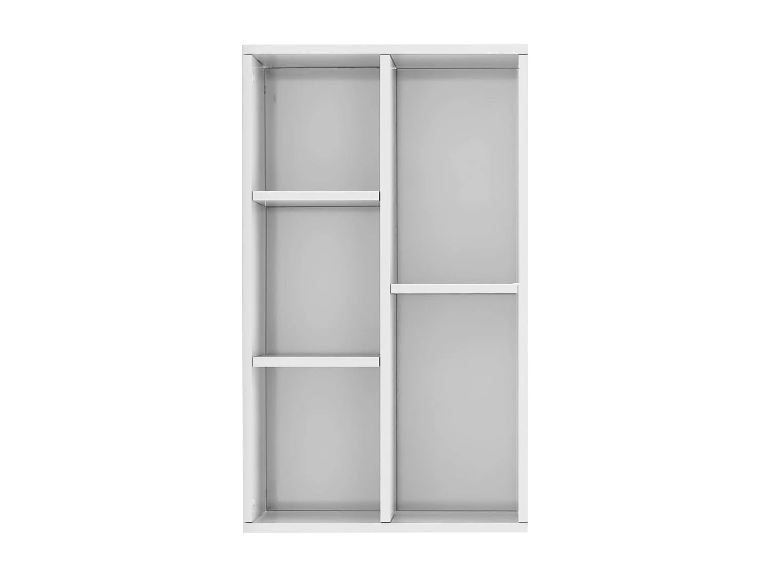 Estante/aparador 50x25x80 cm contraplacado branco brilhante