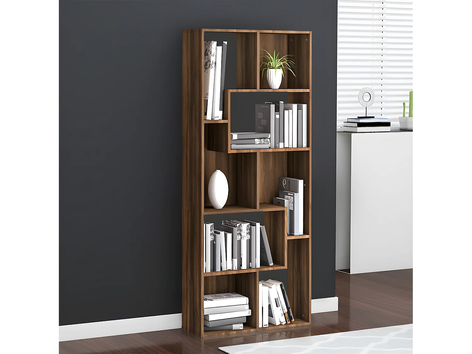 Bibliothèque Chêne marron 67x24x161 cm Bois d'ingénierie