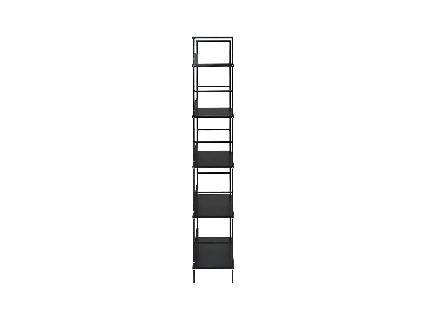 Bibliothèque à 5 niveaux Noir 60x27,6x158,5 cm Aggloméré