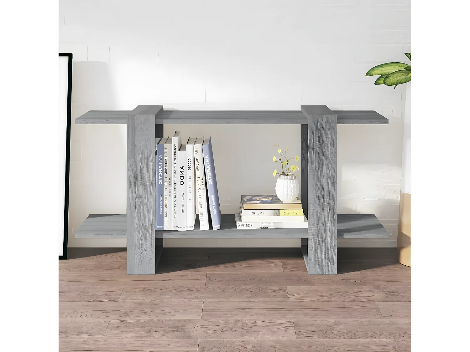 Bibliothèque Sonoma gris 100x30x51 cm Bois d'ingénierie