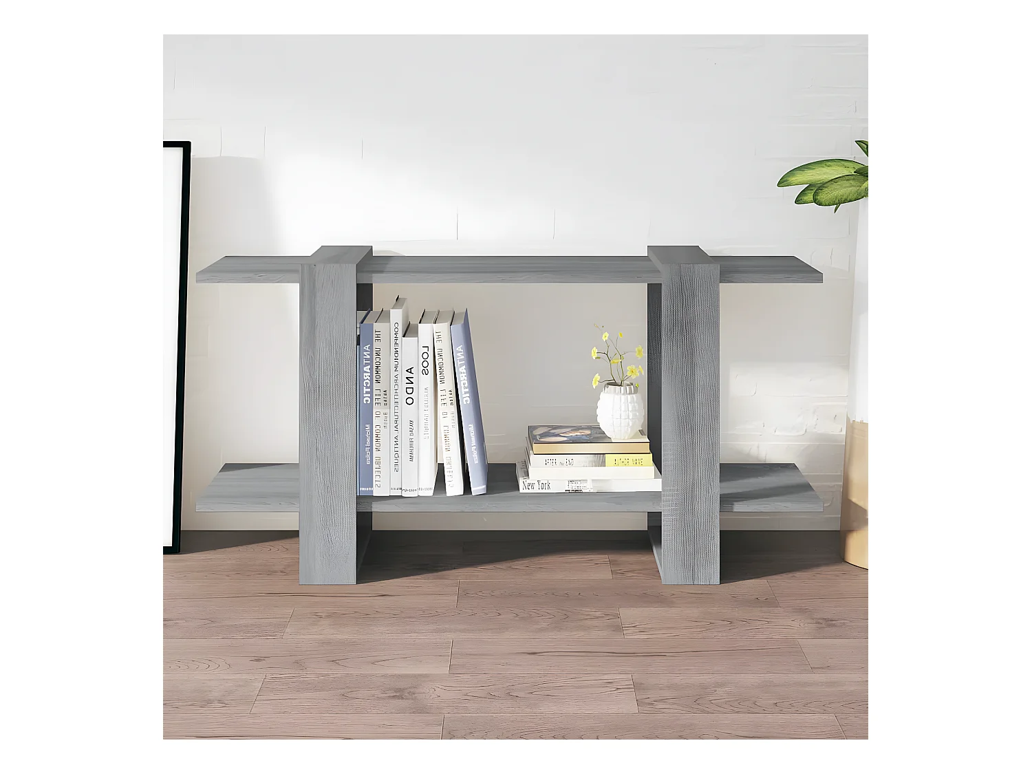 Bibliothèque Sonoma gris 100x30x51 cm Bois d'ingénierie