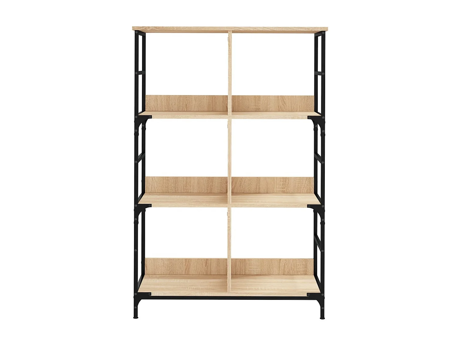 Bibliothèque chêne sonoma 78,5x33x117,5 cm bois d'ingénierie