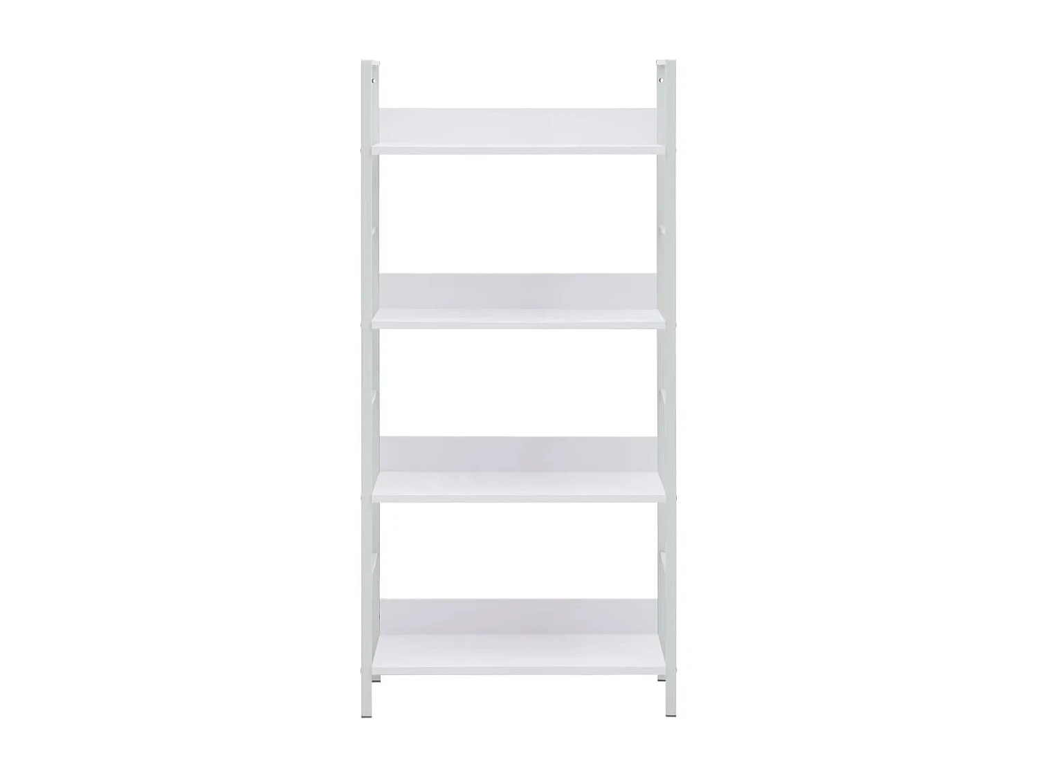 Estante com 4 prateleiras 60x27,6x124,5 cm contraplacado branco
