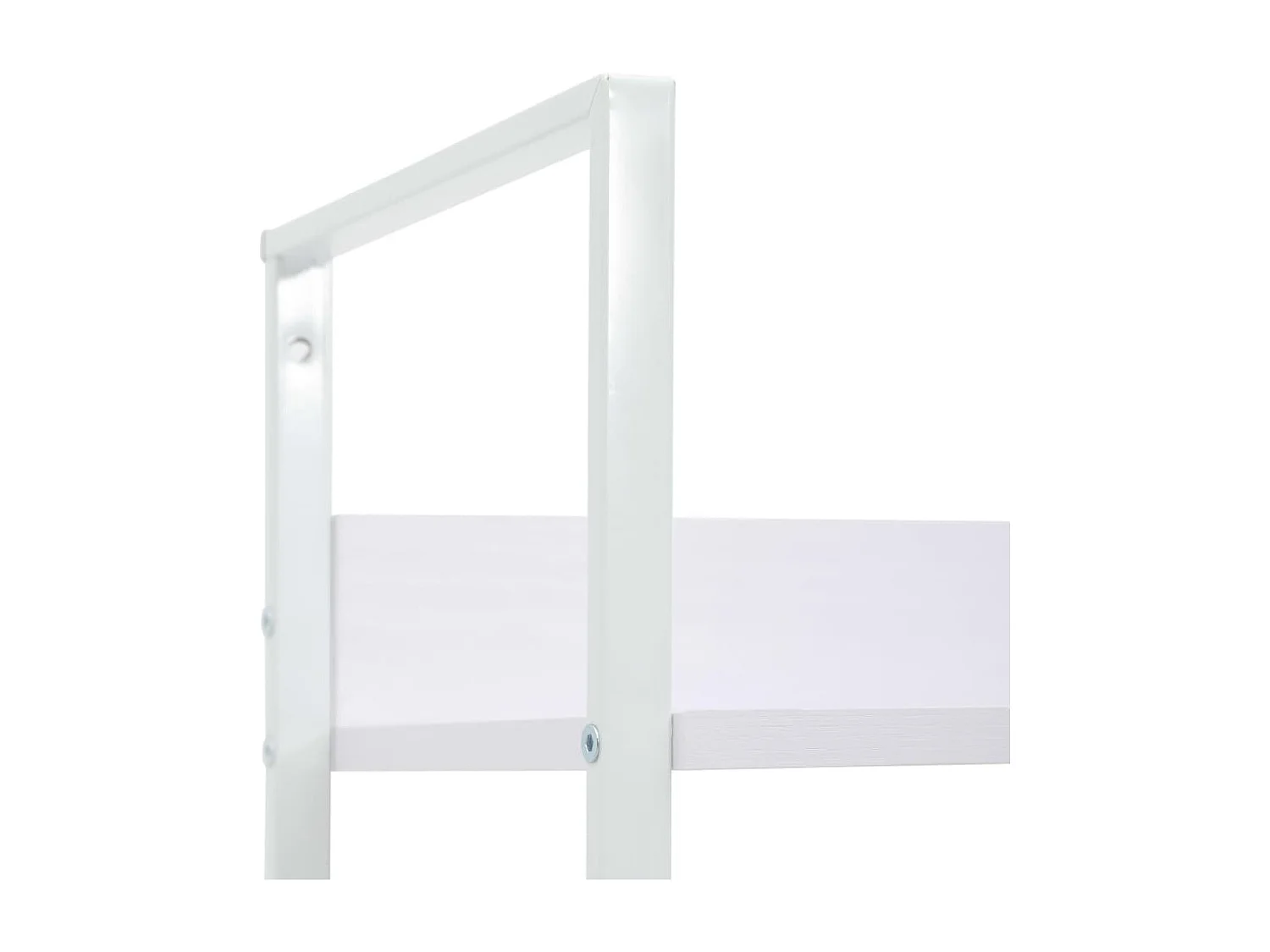 Estante com 4 prateleiras 60x27,6x124,5 cm contraplacado branco