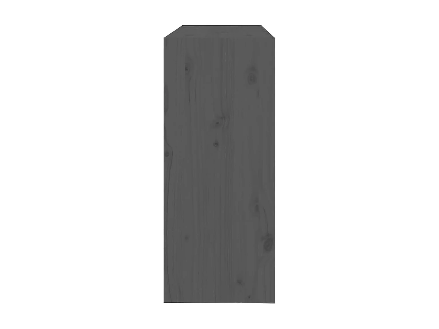 Bibliothèque/Séparateur de pièce Gris 80x30x71,5 cm Pin solide