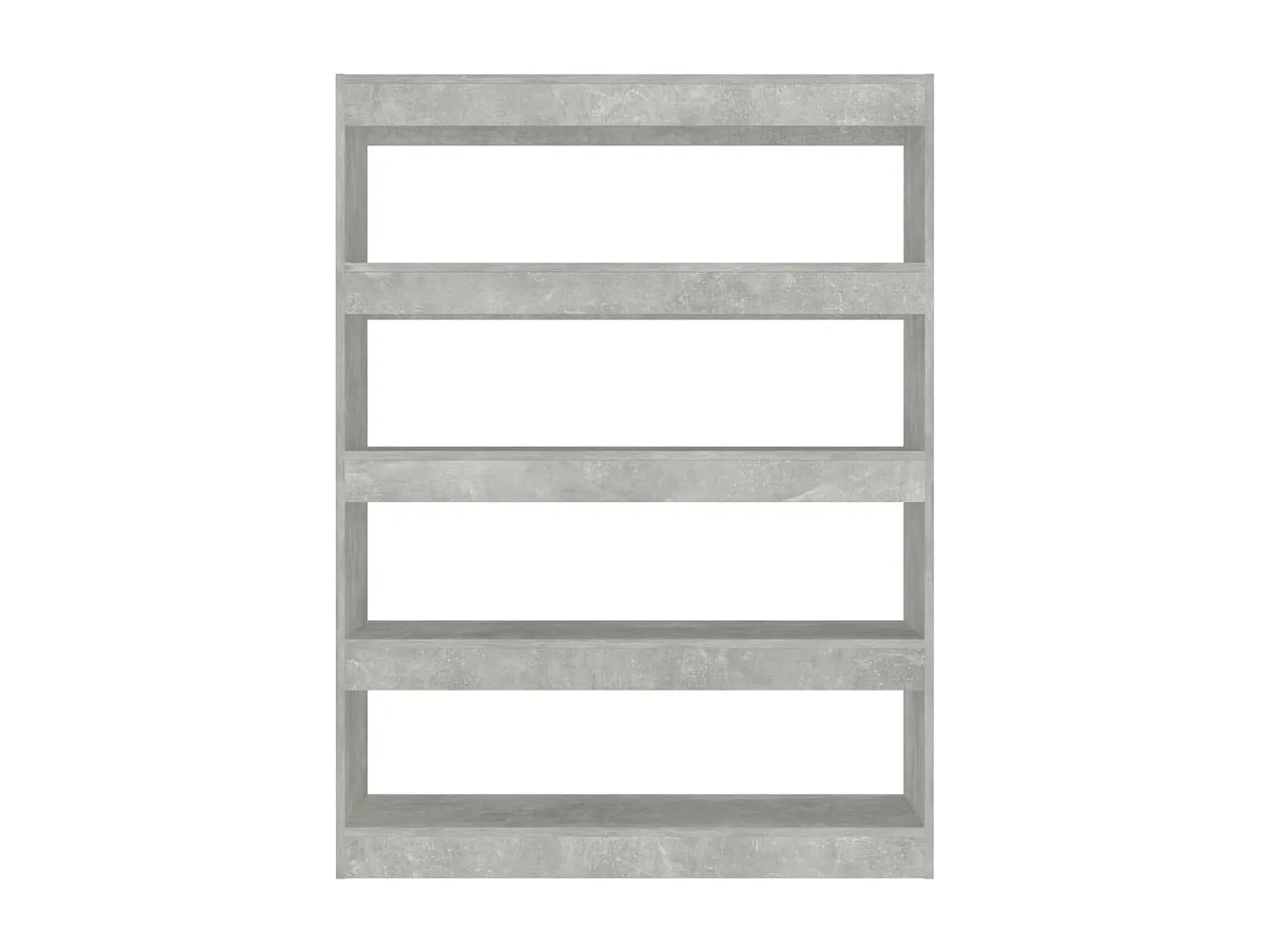 Bibliothèque/Séparateur de pièce Gris béton 100x30x135 cm