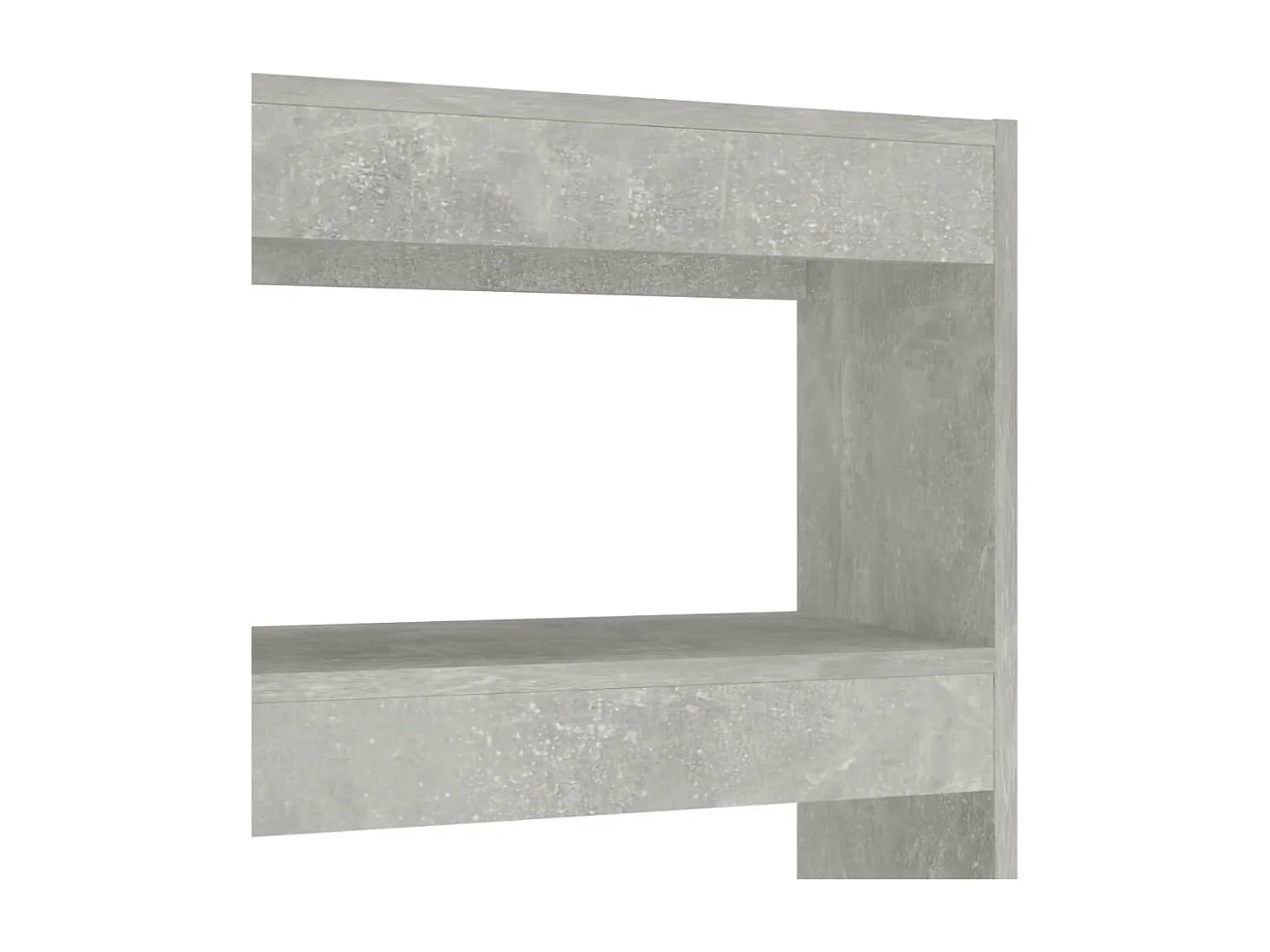 Bibliothèque/Séparateur de pièce Gris béton 100x30x135 cm