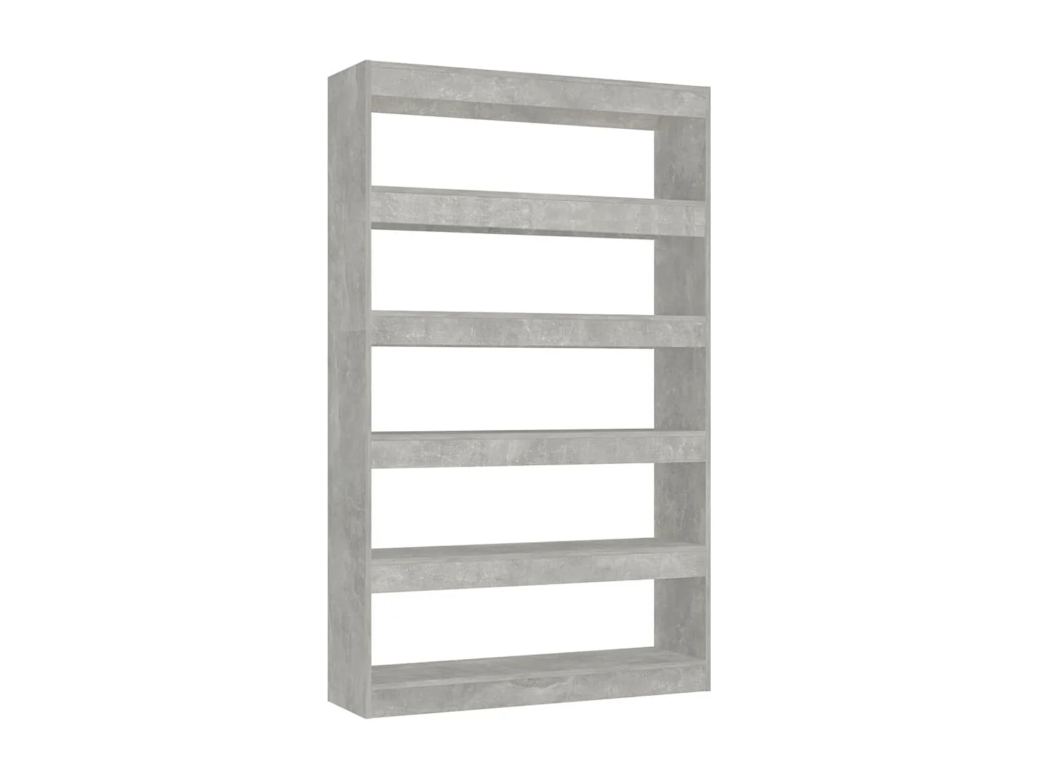 Bibliothèque/Séparateur de pièce Gris béton 100x30x166 cm