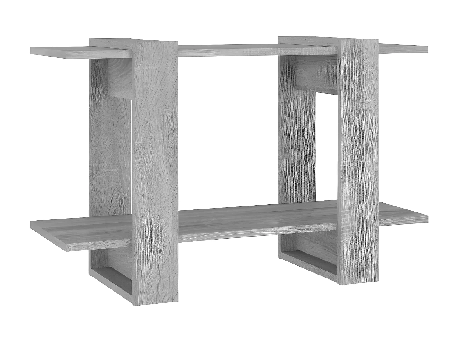 Bibliothèque/Séparateur de pièce Sonoma gris 80x30x51 cm