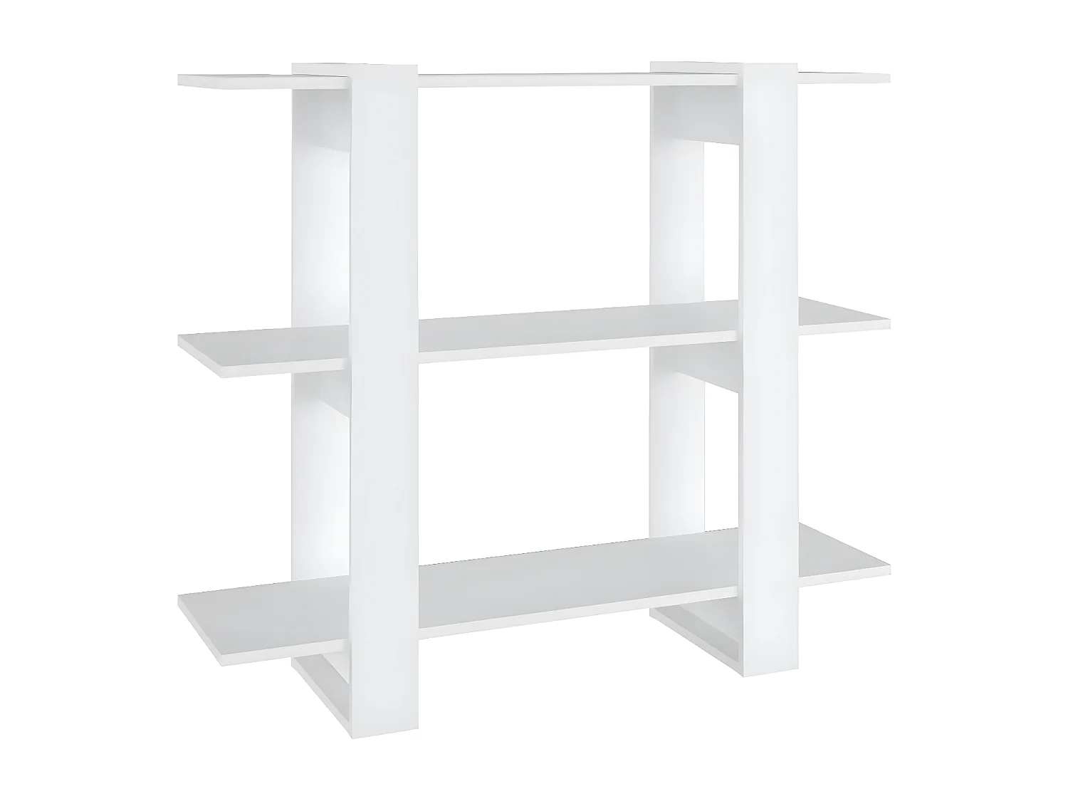 Boekenkast/kamerscherm 100x30x87 cm wit