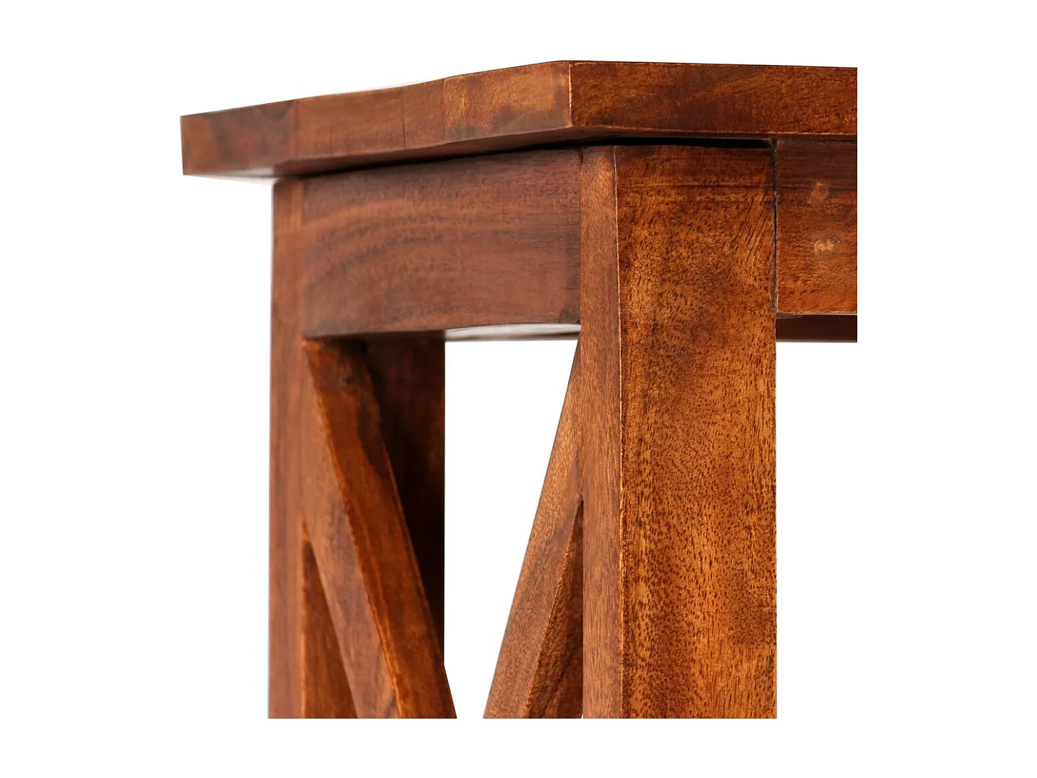 Bibliothèque Bois massif d'acacia et finition miel 60x30x160 cm