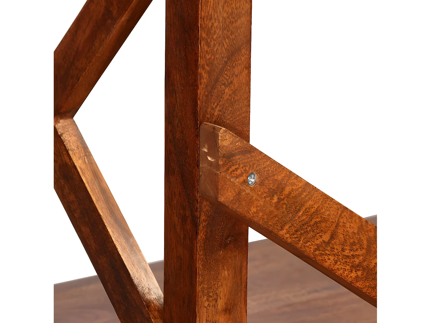 Bibliothèque Bois massif d'acacia et finition miel 60x30x160 cm