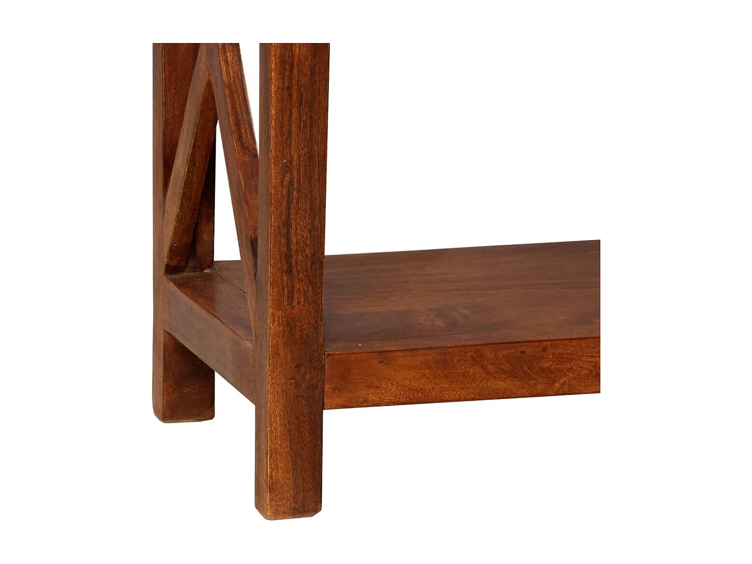 Bibliothèque Bois massif d'acacia et finition miel 60x30x160 cm