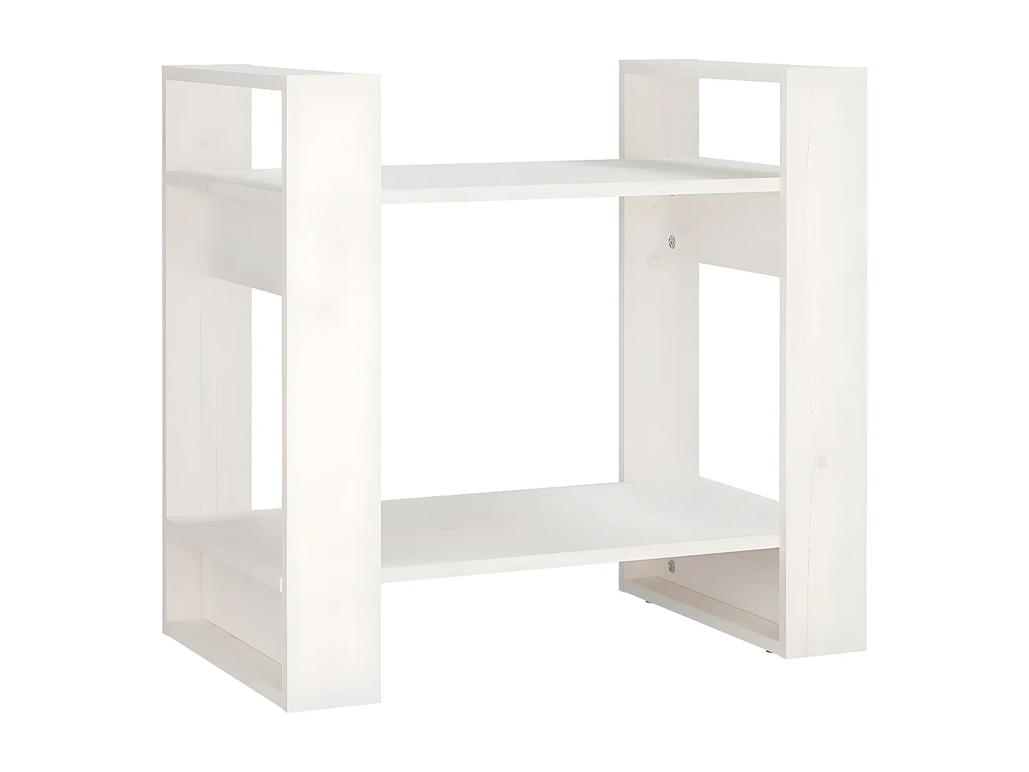 Bibliothèque/Séparateur de pièce Blanc 60x35x57 cm Pin solide