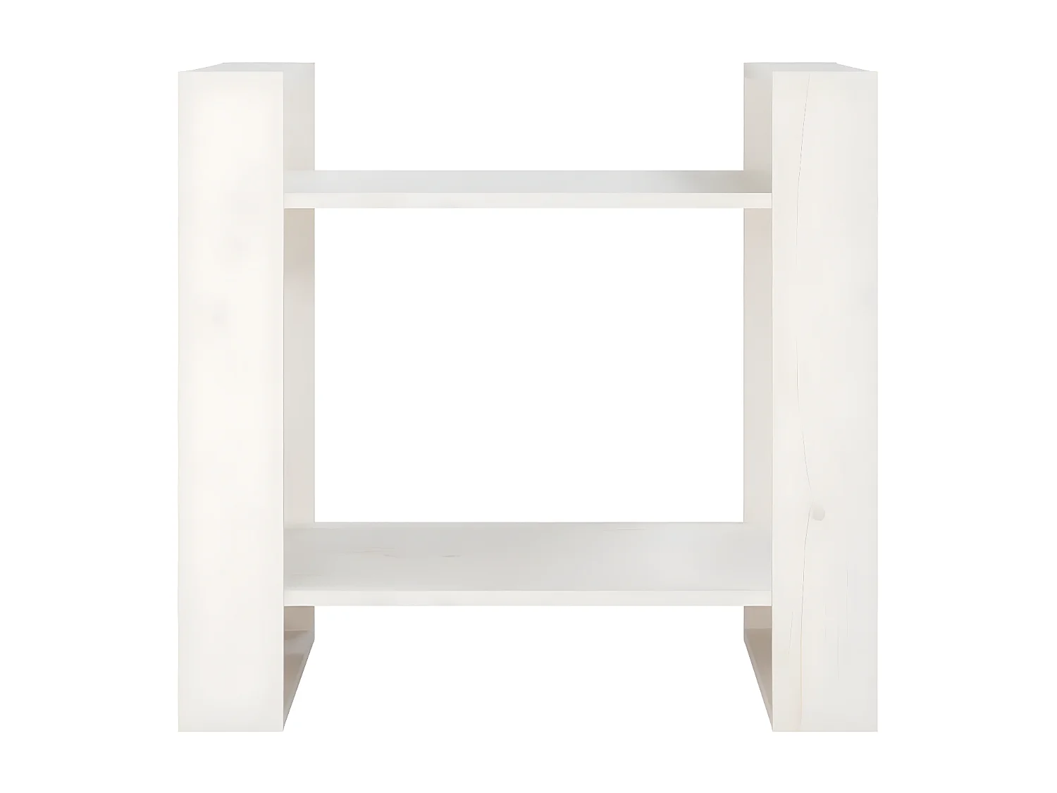 Bibliothèque/Séparateur de pièce Blanc 60x35x57 cm Pin solide