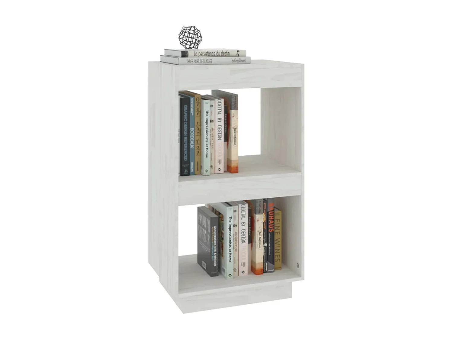 Bibliothèque Blanc 40x35x71 cm Bois de pin massif