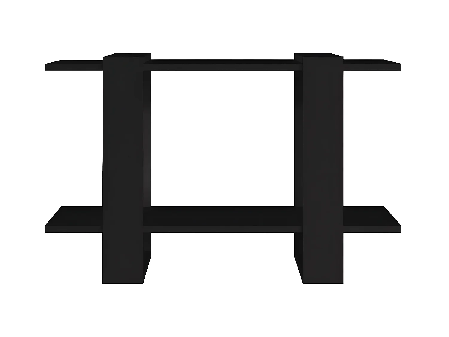 Bibliothèque/Séparateur de pièce Noir 80x30x51 cm
