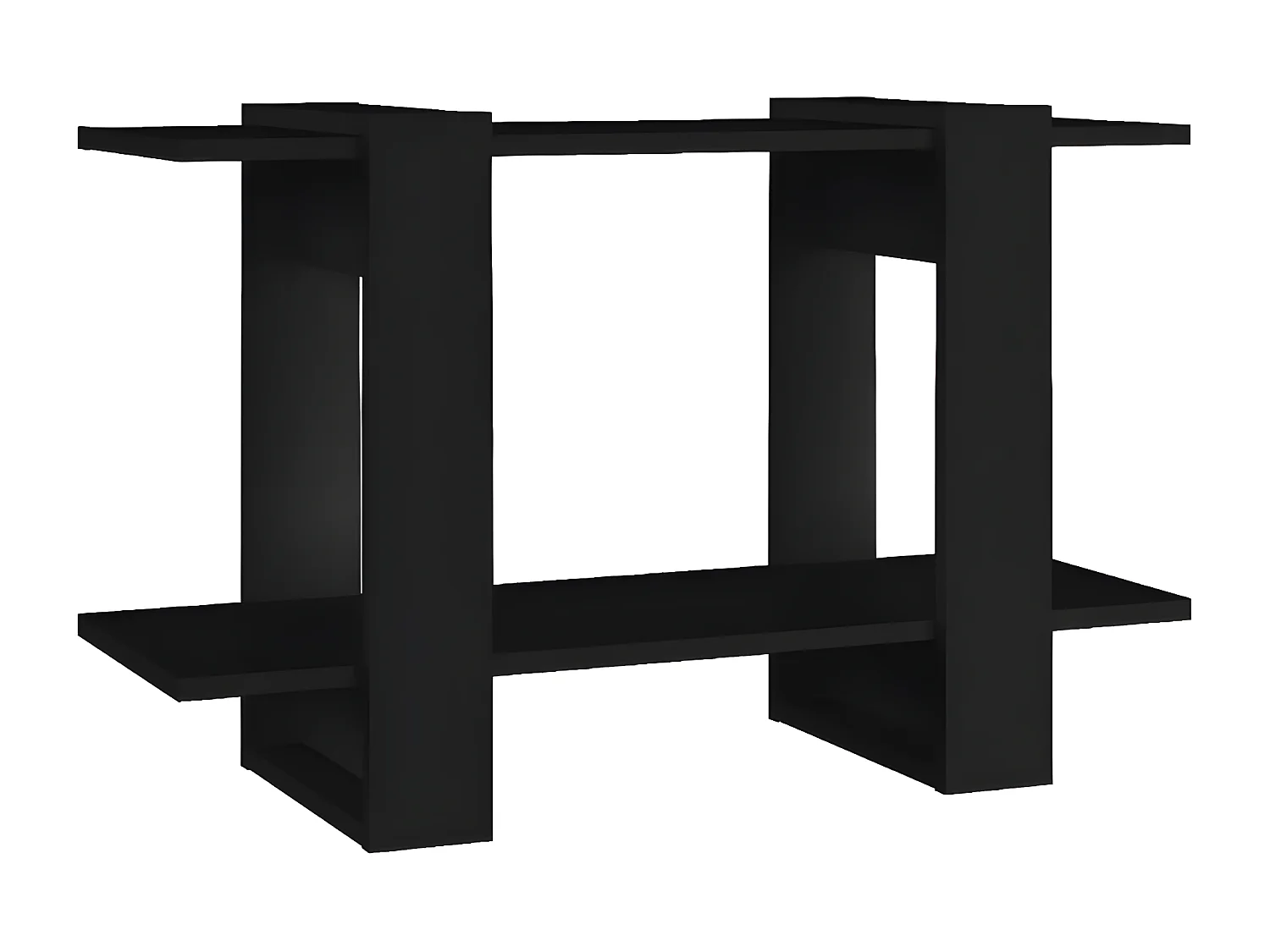 Bibliothèque/Séparateur de pièce Noir 80x30x51 cm