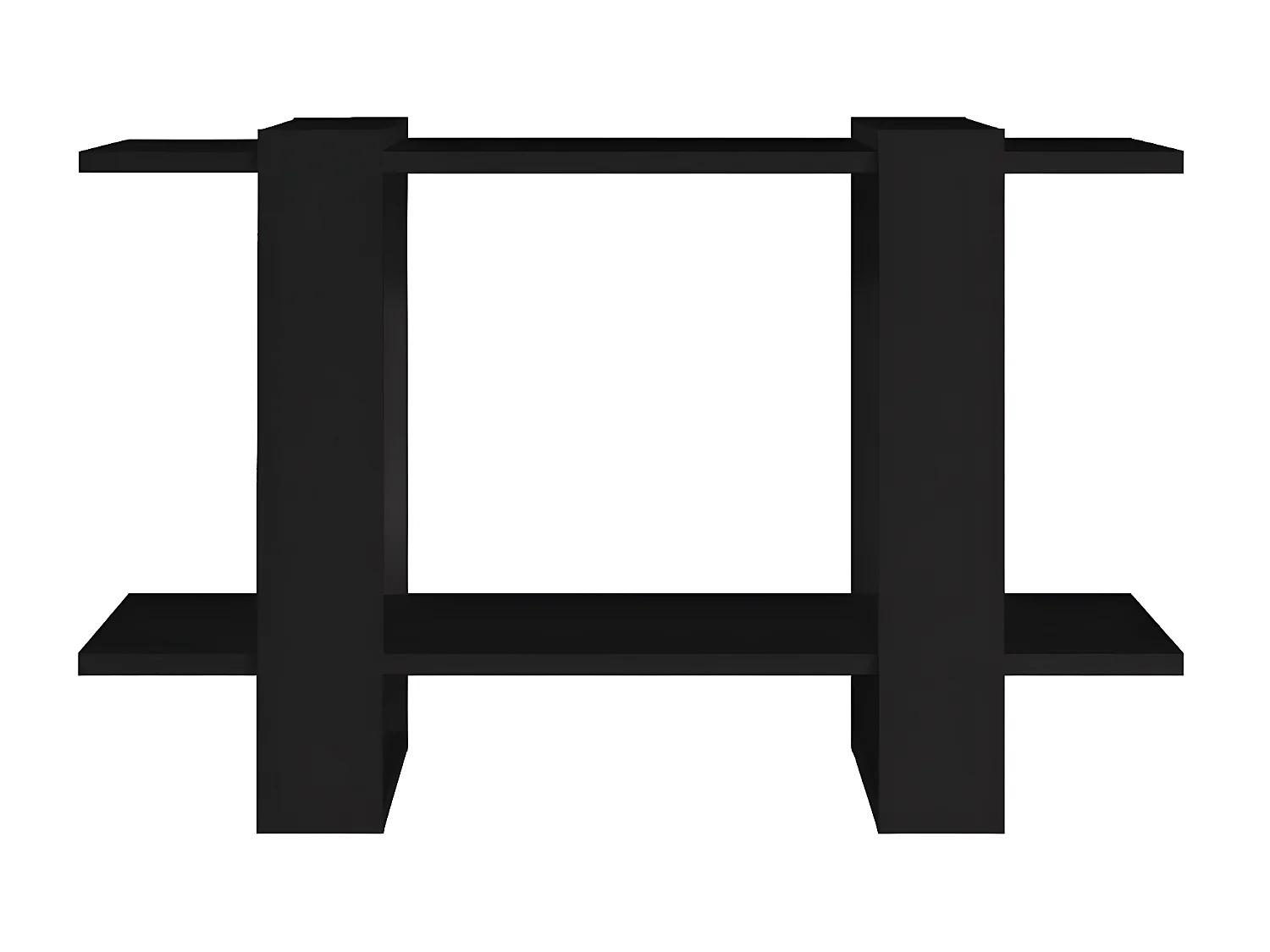 Bibliothèque/Séparateur de pièce Noir 80x30x51 cm