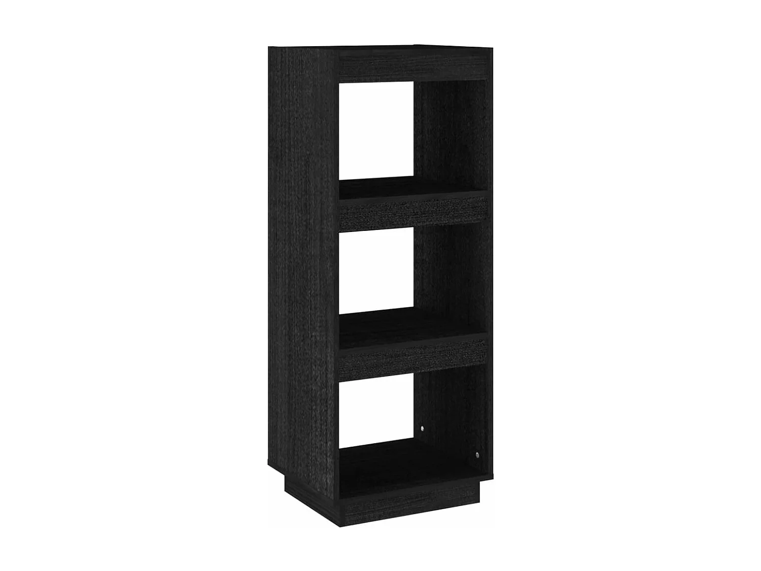 Bibliothèque/Séparateur de pièce Noir 40x35x103 cm Pin massif