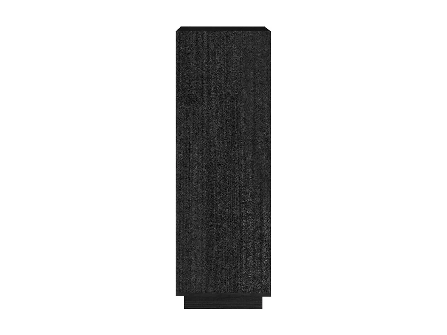 Bibliothèque/Séparateur de pièce Noir 40x35x103 cm Pin massif