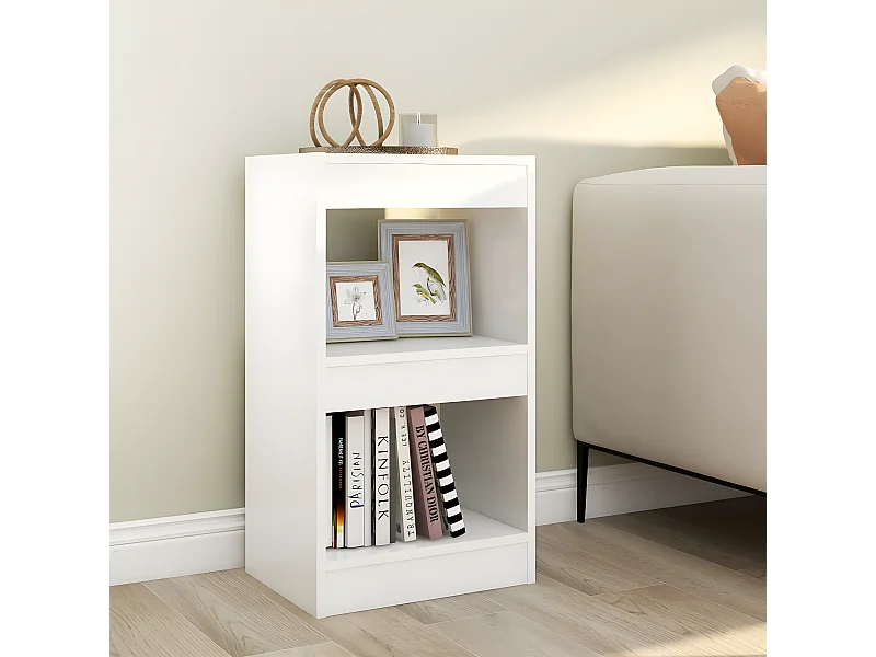 Bibliothèque/Séparateur de pièce Blanc 40x30x72 cm