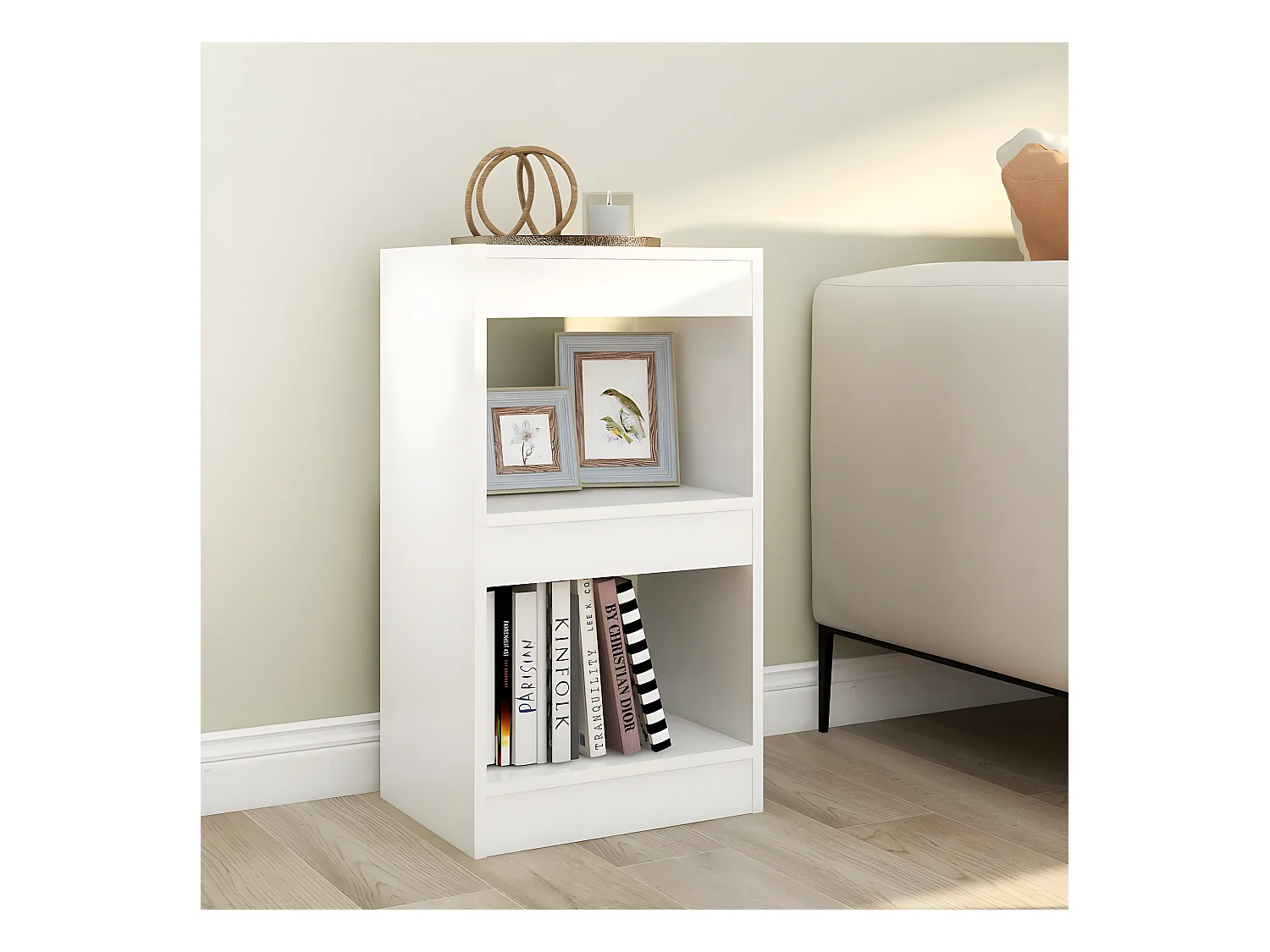 Bibliothèque/Séparateur de pièce Blanc 40x30x72 cm