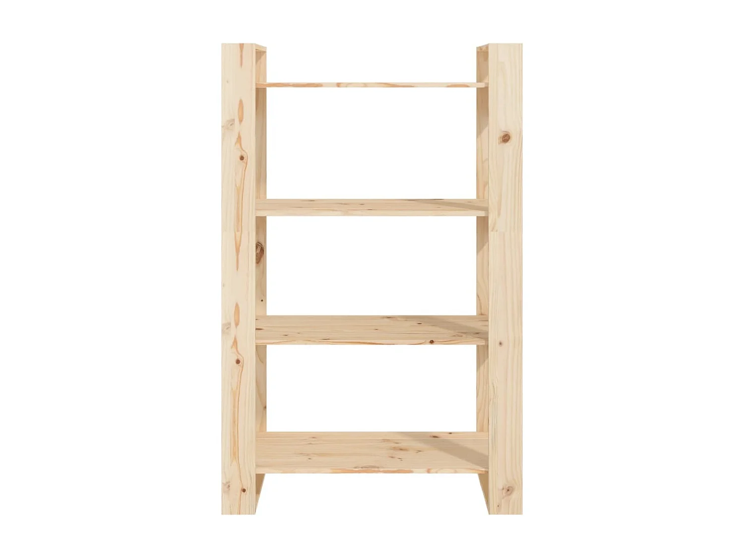 Estantería/divisor de espacios madera maciza pino 80x35x125 cm