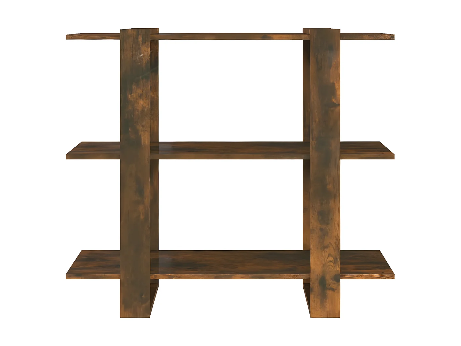 Bibliothèque/Séparateur de pièce Chêne fumé 100x30x87 cm