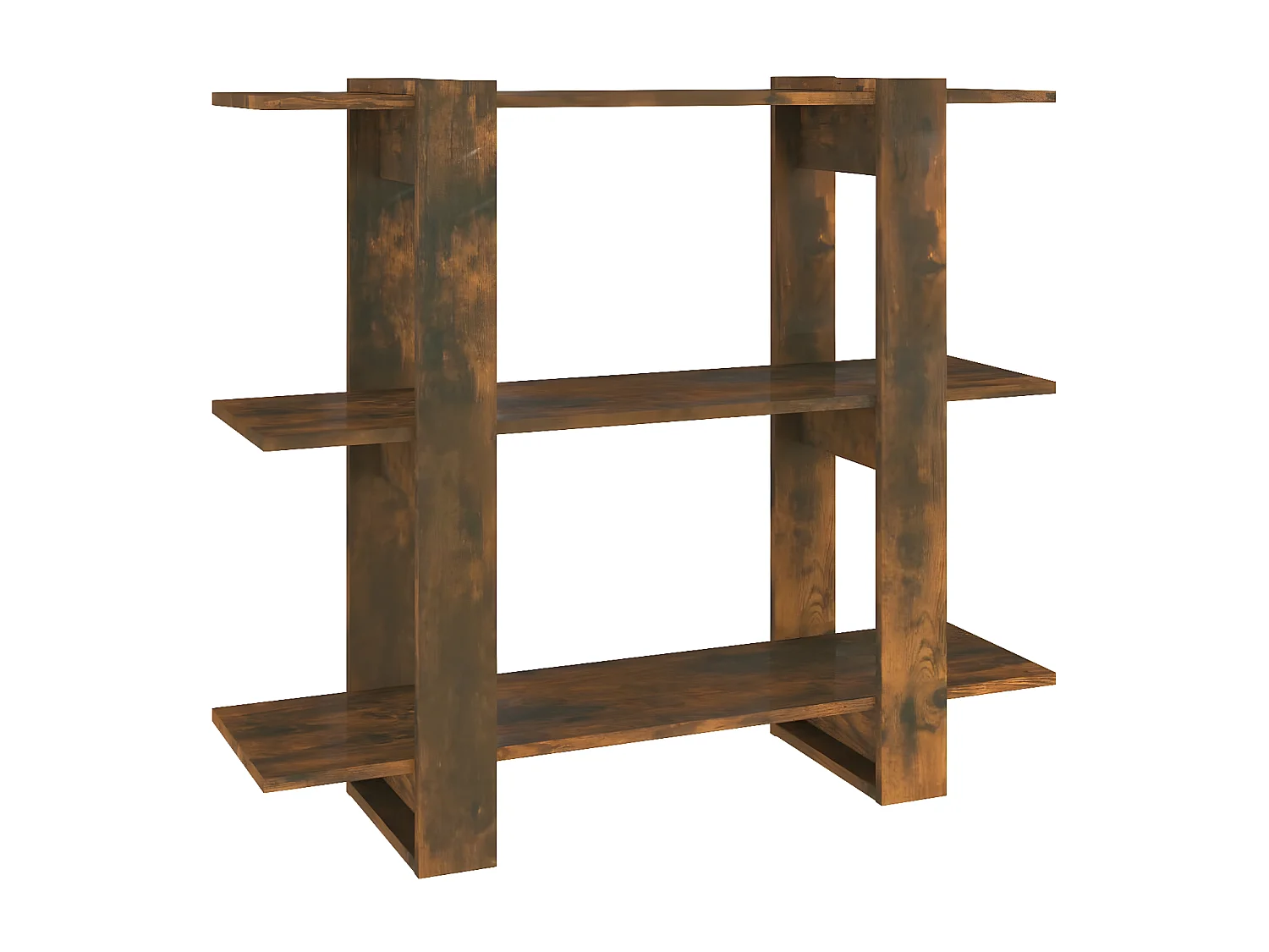 Boekenkast/kamerscherm 100x30x87 cm gerookt eikenkleurig