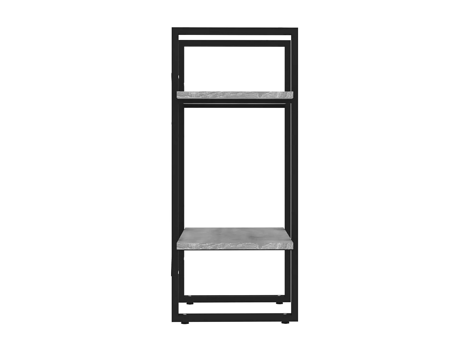 Boekenkastukken2-laags 40x30x70 cm bewerkt hout grijs sonoma eiken