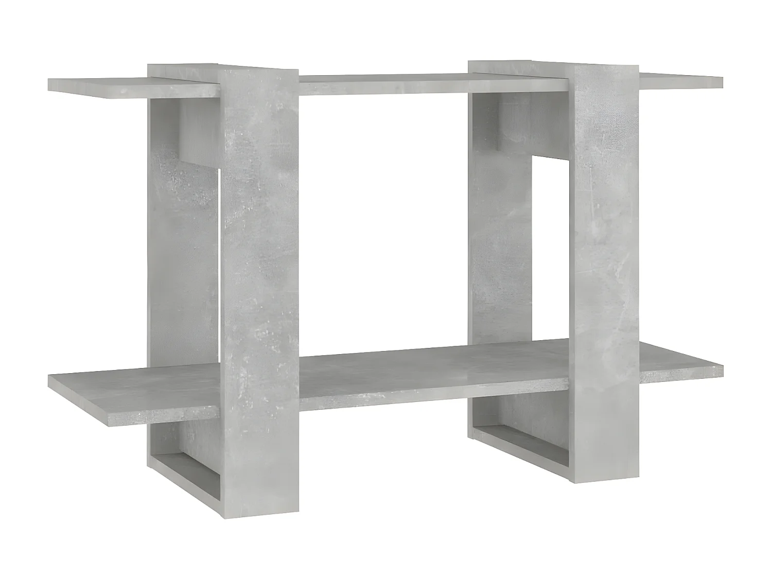 Bibliothèque/Séparateur de pièce Gris béton 80x30x51 cm