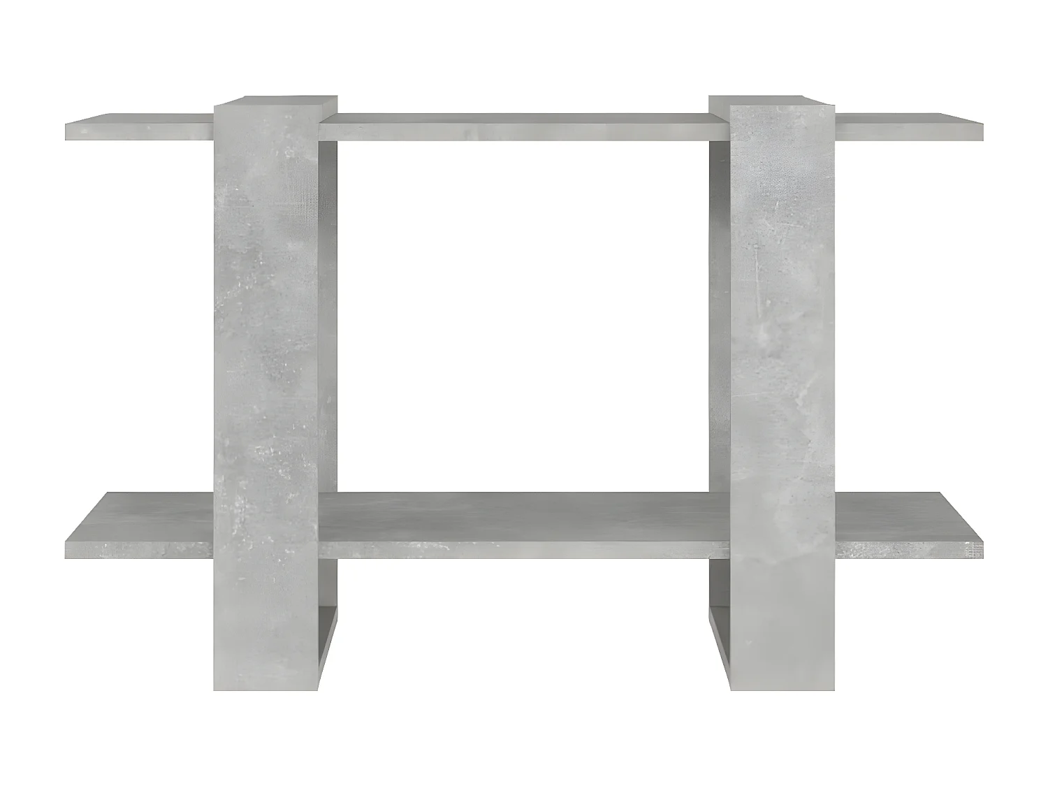 Bibliothèque/Séparateur de pièce Gris béton 80x30x51 cm