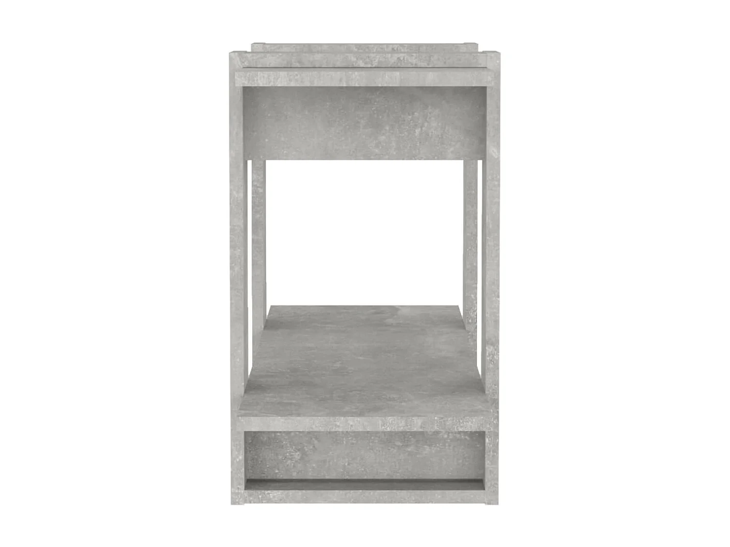 Bibliothèque/Séparateur de pièce Gris béton 80x30x51 cm